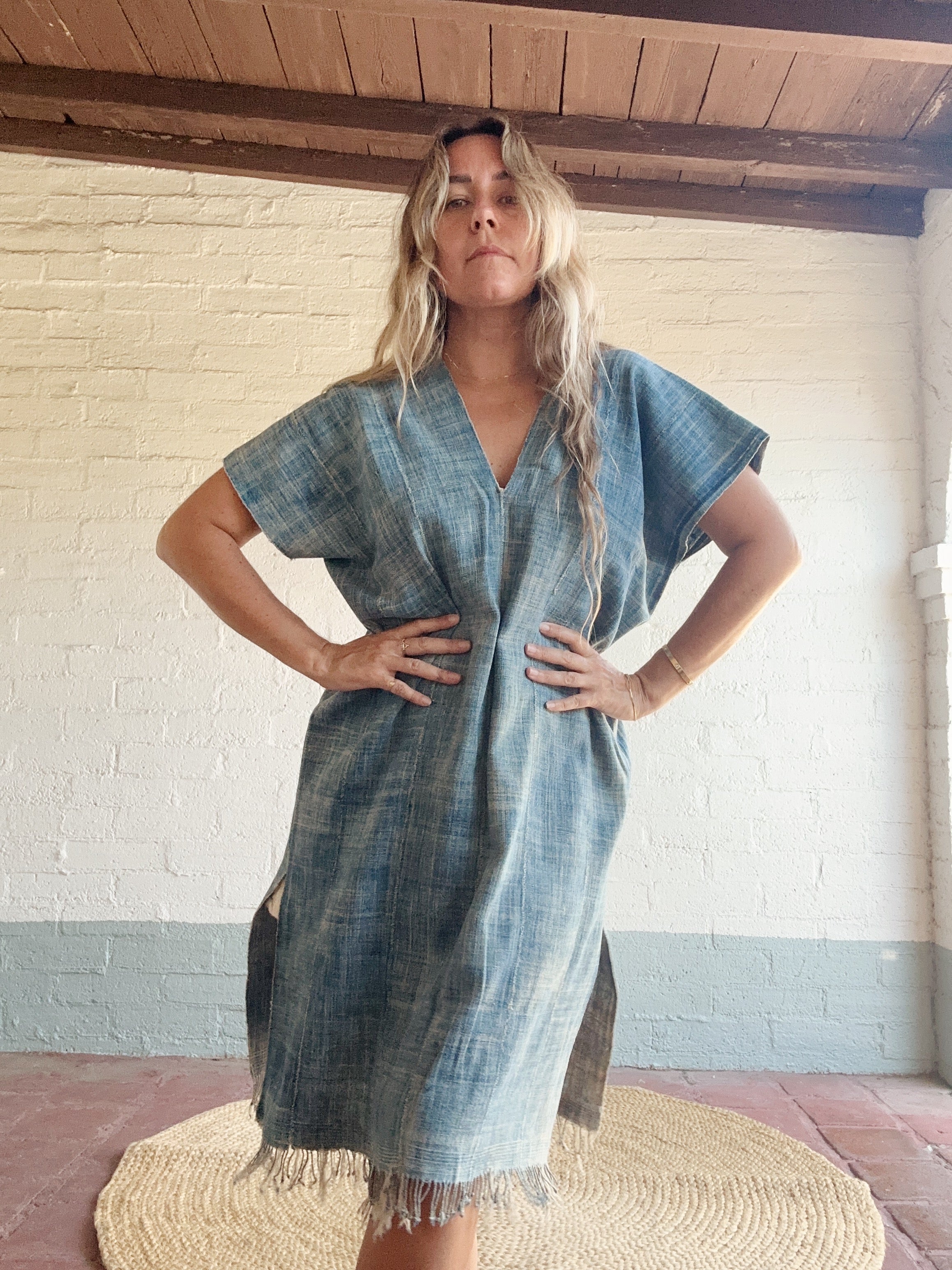 Vintage African Indigo Every Day Dress