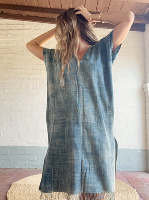 Vintage African Indigo Every Day Dress