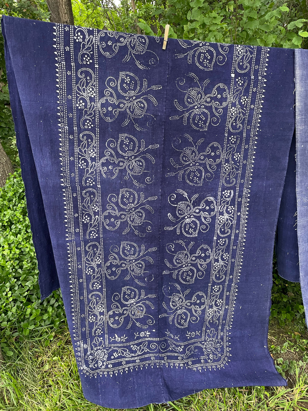 Chinese Indigo Batik Textile ‘A’