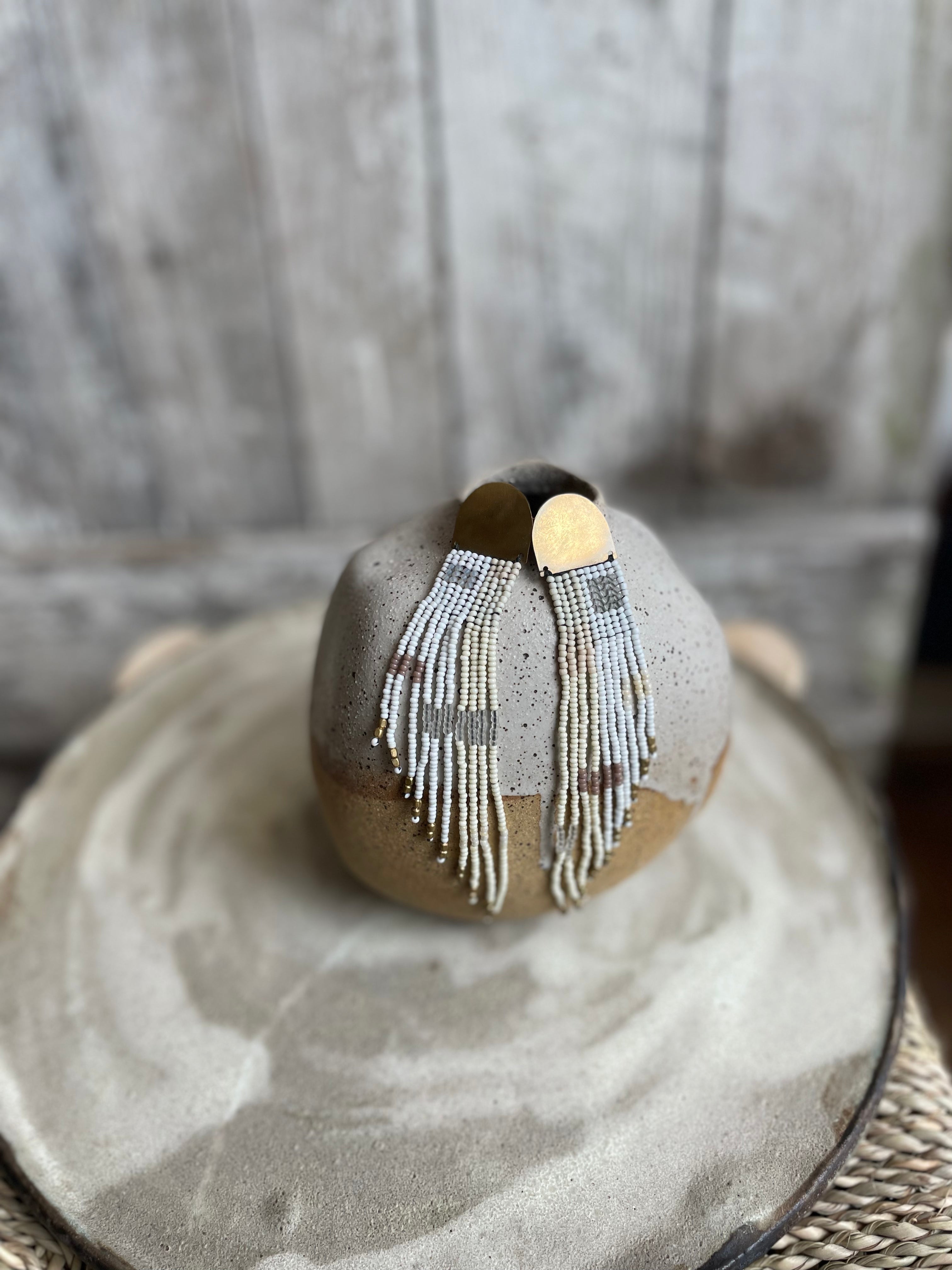 Winter Whites Cascading Leah Earrings