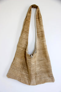‘Caramel Stripe’ Bamana Cross Body Bag
