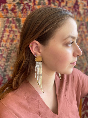 Winter Whites Cascading Leah Earrings