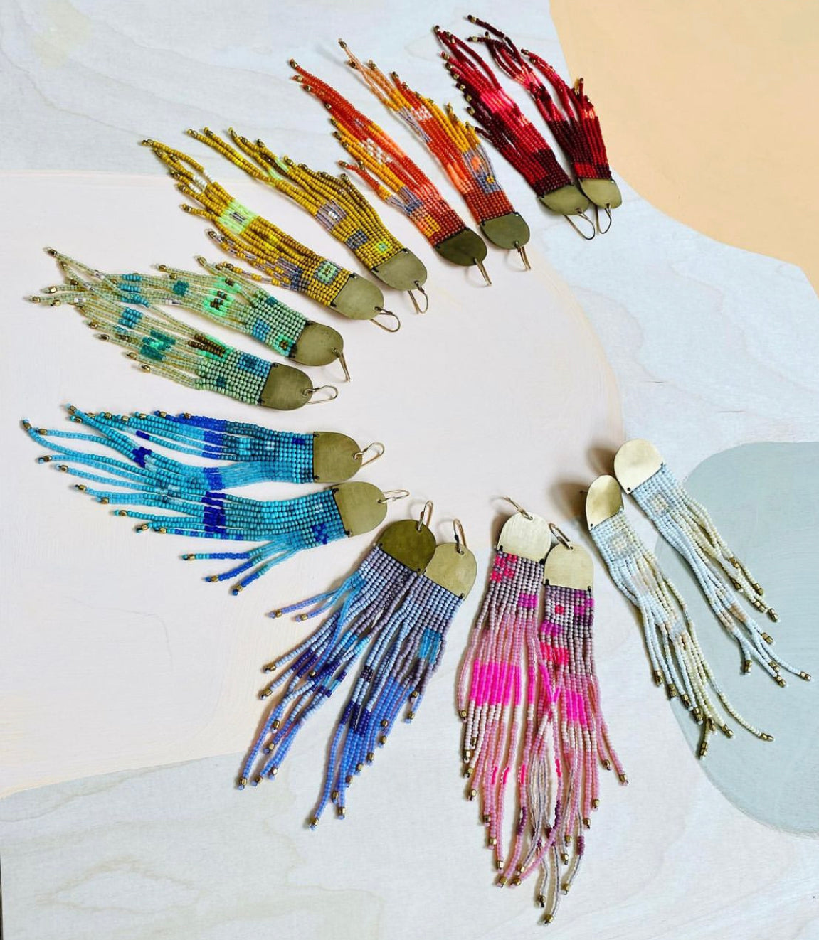 Winter Whites Cascading Leah Earrings