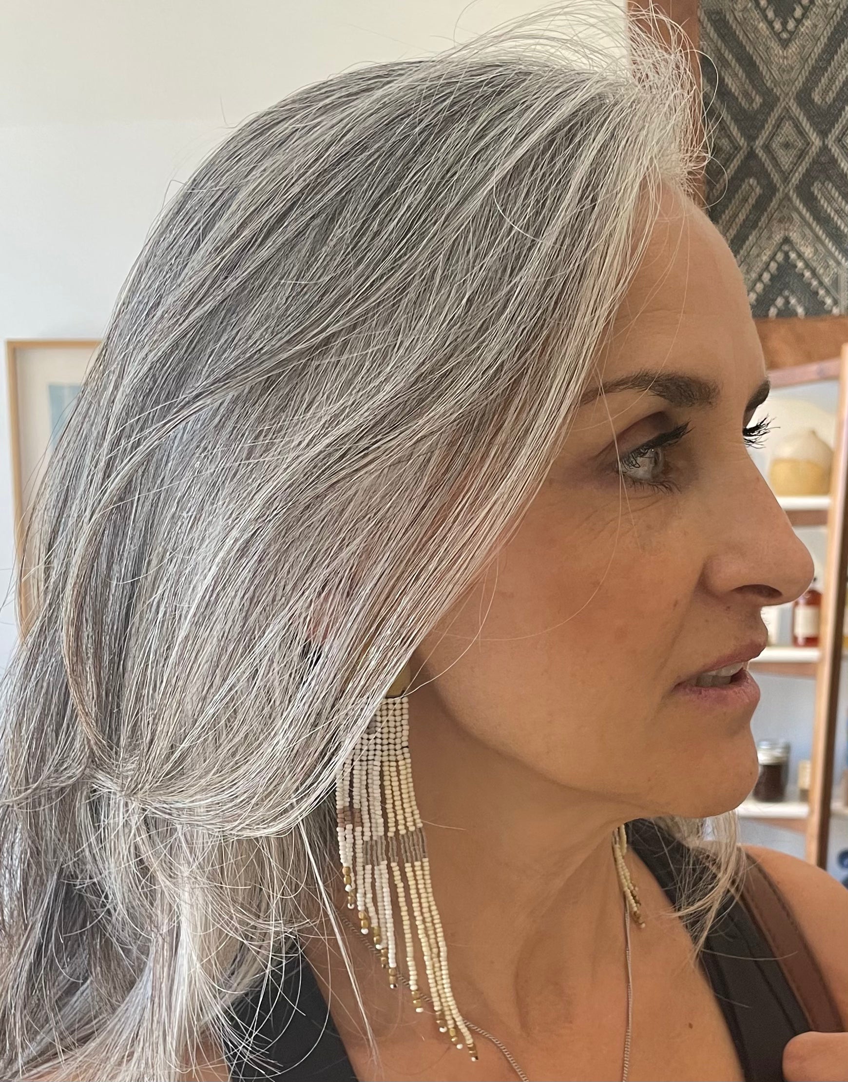 Winter Whites Cascading Leah Earrings