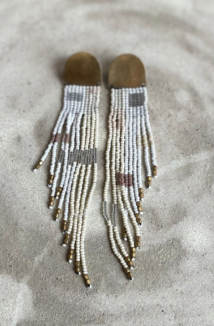Winter Whites Cascading Leah Earrings